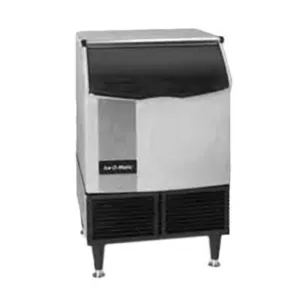 Ice-O-Matic ICEU150FW 24 1/2W Full Cube Undercounter Ice Maker - 185 lbs/day. Water Cooled