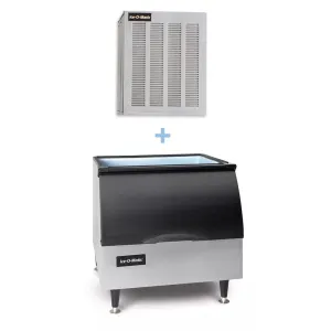 Ice-O-Matic MFI0500A/B25PP 540 lb Flake Ice Maker w/ Bin - 242 lb Storage. Air Cooled. 115v