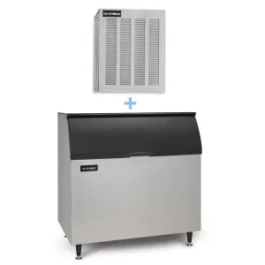 Ice-O-Matic MFI0800A/B110PS 900 lb Flake Ice Maker w/ Bin - 854 lb Storage. Air Cooled. 115v