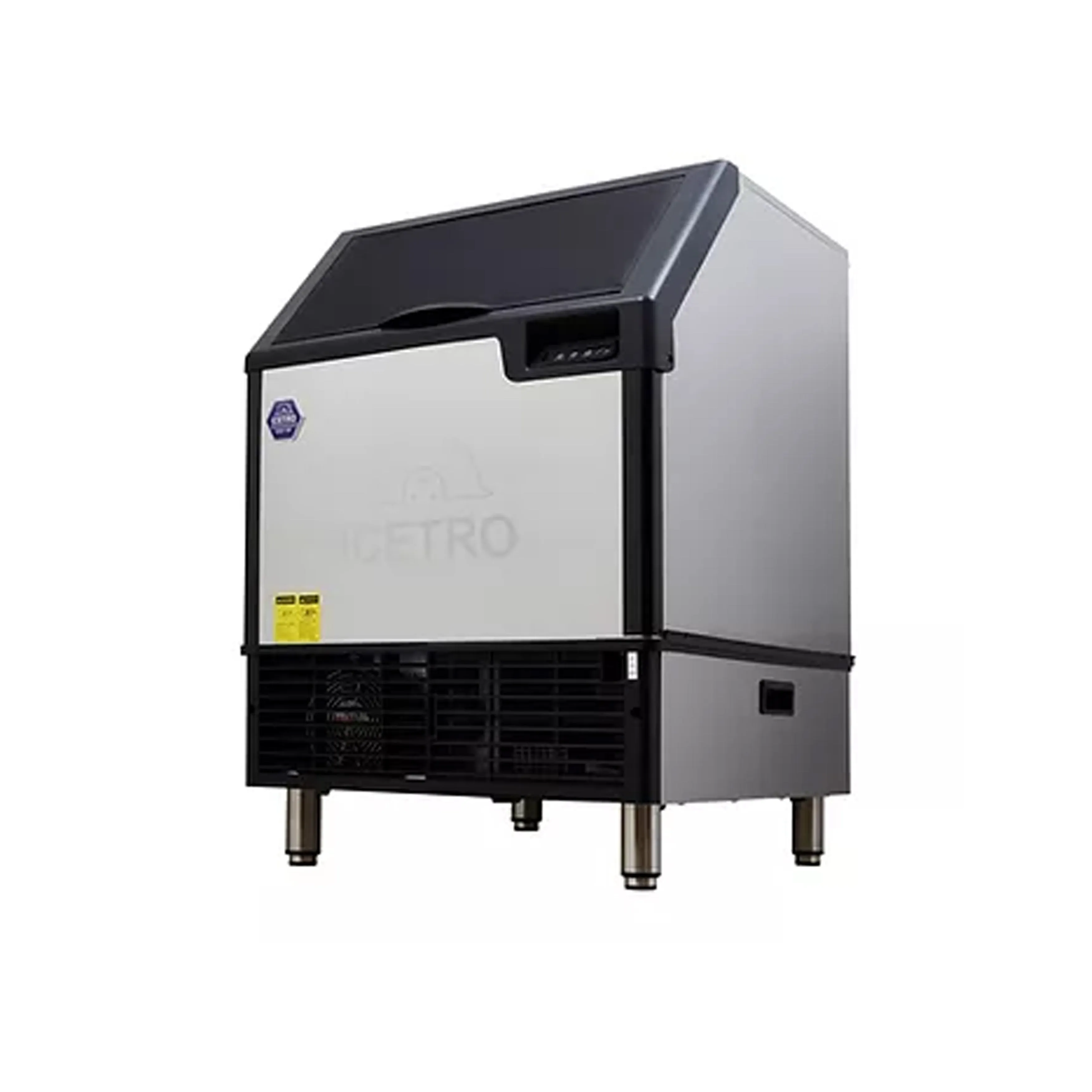 Icetro - IU-0170-AH. Commercial 77lbs Undercounter Air Cooled Ice Machine Half Cube Maker