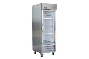 IKON - IB27FG. 27 Single Glass Door Bottom Mount Freezer