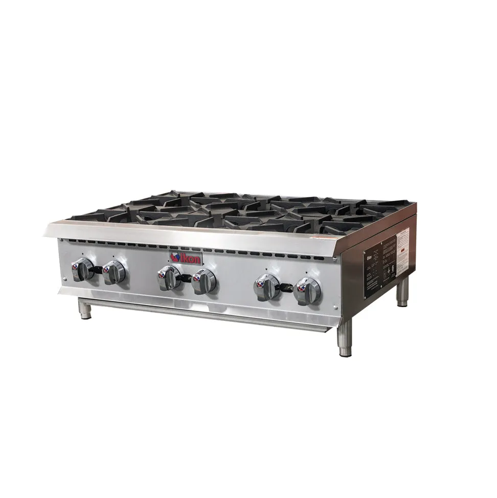 IKON - IHP-6-36. 36 Gas Hot Plates With 6 Burners 25.000 BTU Each