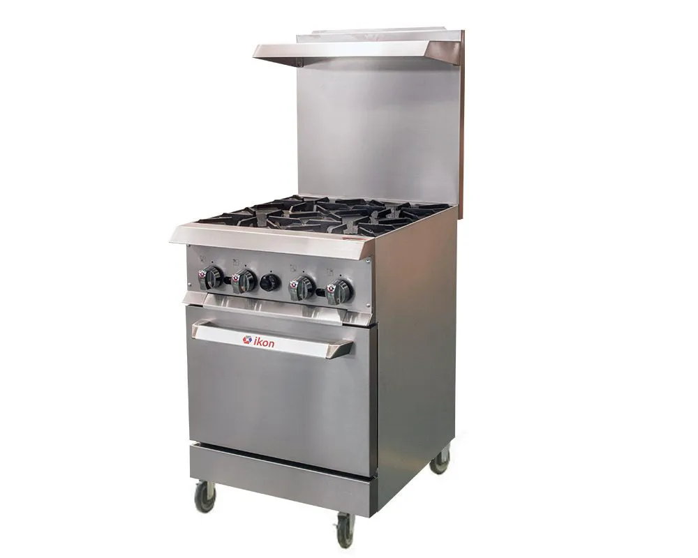 IKON - IR-4-24. 24 Gas Range With 4 Burners 153.000 BTU
