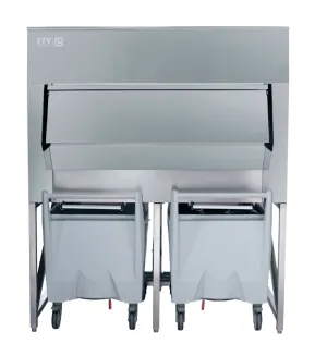 ITV - BIN SCD-1400. Double Cart Ice Transport Systems For ITV Ice Makers 1360lbs