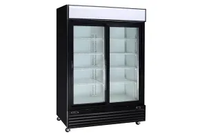 Kool-It - KSM-50. 52 Double Sliding Door Cooler With 40 cu.ft Capacity