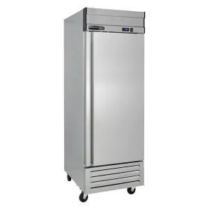 Maxx Cold - MVR-23FDHC V-Series 1 Door Reach-In Refrigerator. Bottom Mount. in Stainless Steel