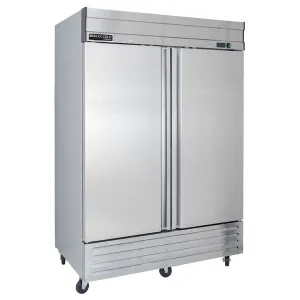 Maxx Cold - MVR-49FDHC V-Series 2 Door Reach-In Refrigerator. Bottom Mount. in Stainless Steel