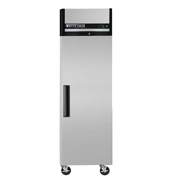 Maxx Cold - MXCR-23FDHC Single Door Reach-In Refrigerator. Top Mount. 23 cu. ft.. Energy Star. in Stainless Steel