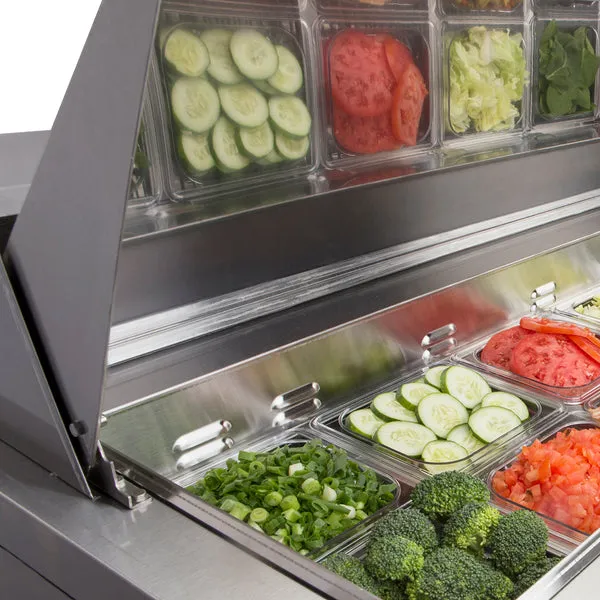 Maxx Cold - MXCR29SHC One-Door Refrigerated Sandwich and Salad Prep Station. 7 cu. ft.. in Stainless Steel