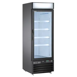 Maxx Cold - MXM1-23RBHC Single Glass Door Merchandiser Refrigerator. 23 cu. ft.. Energy Star. in Black