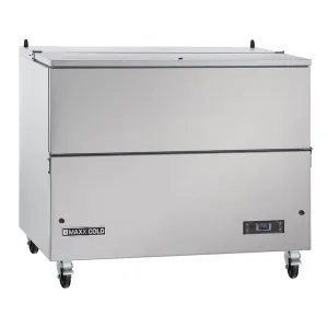 Maxx Cold - MXMC49HC Milk Cooler. 49W. Stores up to (12) 13 Milk Crates. in Stainless Steel