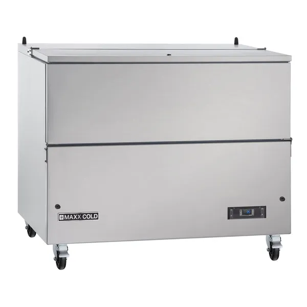 Maxx Cold - MXMC49HC Milk Cooler. 49W. Stores up to (12) 13 Milk Crates. in Stainless Steel