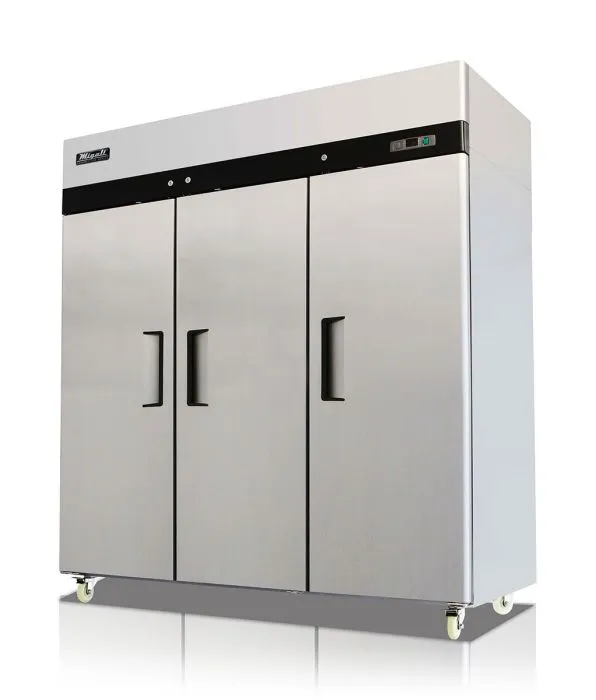 Migali - C-3F-HC. Commercial 77 3 Solid Door Reach-In Freezer 72 cu. ft.