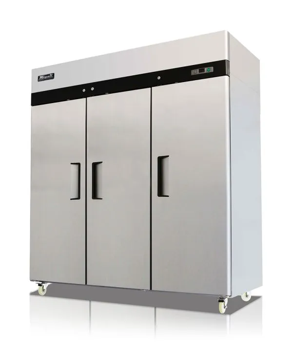 Migali - C-3R-HC. Commercial 77 3 Solid Door Reach-In Refrigerator 72 cu. ft.