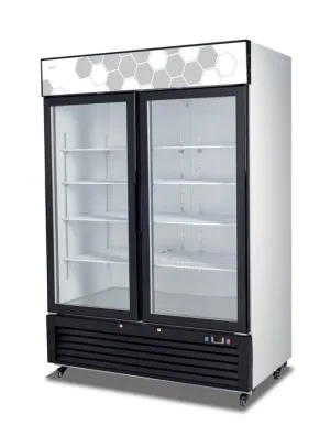 Migali - C-49FM-HCE. Commercial Merchandiser 2 Glass Door Freezer 49 cu/ft
