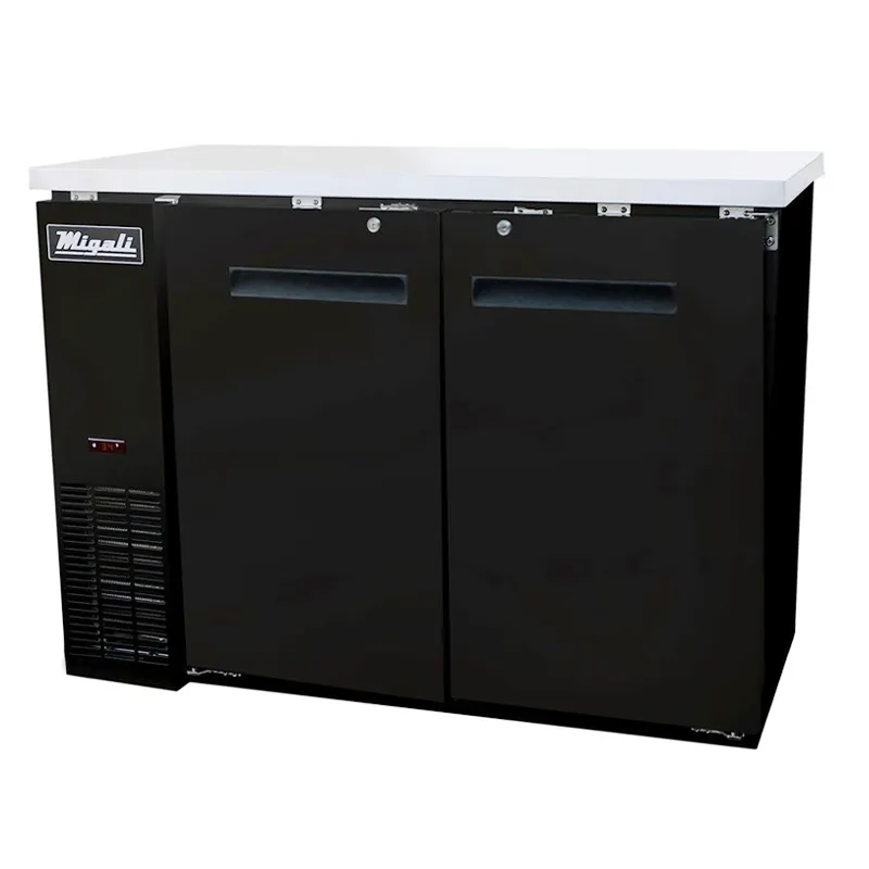 Migali - C-BB48-HC. Commercial 48 Back Bar Refrigerator 11.8 cu. ft.