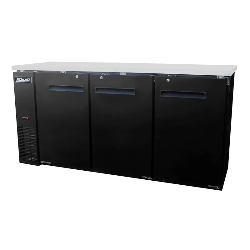 Migali - C-BB72-HC. Commercial 72 Back Bar Refrigerator 19.6 cu. ft.
