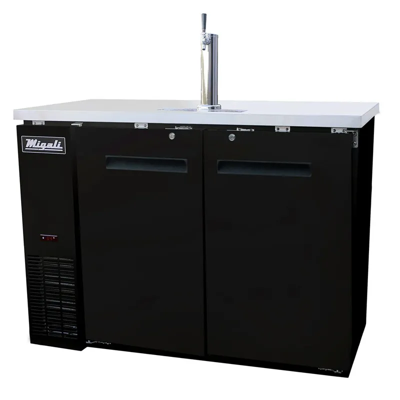 Migali - C-DD48-2-HC. Commercial 48 Direct Draw Beer Dispenser Cooler Beer Dispenser 11.8 cu. ft.