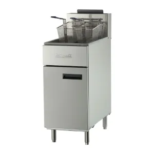Migali - C-F40-NG. Commercial 40Lbs Deep Fryer 3 Burners 1 Fry Pot Natural Gas BTU102000