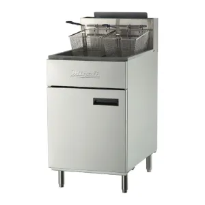 Migali - C-F75-NG. Commercial 75Lbs Deep Fryer 5 Burners 1 Fry Pot Natural Gas BTU170000