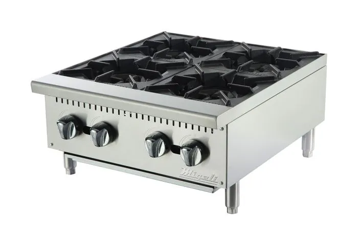 Migali - C-HP-4-24. Commercial 24 Hot Plate 4 Burner BTU100000