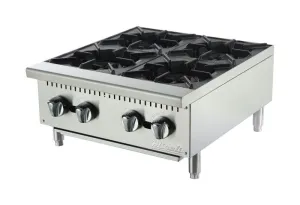 Migali - C-HP-4-24. Commercial 24 Hot Plate 4 Burner BTU100000