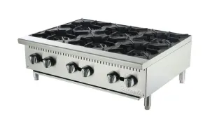 Migali - C-HP-6-36. Commercial 36 Hot Plate 6 Burner BTU140000