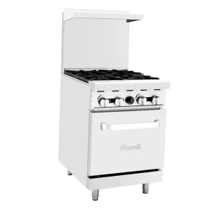 Migali - C-RO4B-NG. Commercial 24 Oven Range 4 Burner Natural Gas BTU124000