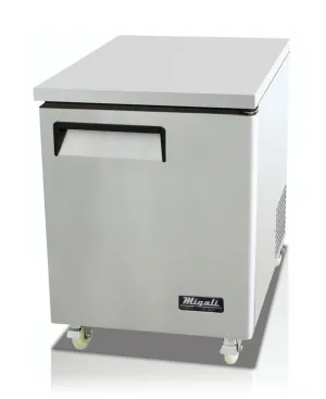 Migali - C-U27F-HC. 27 Undercounter Work Top Freezer 6.5 cu. ft.
