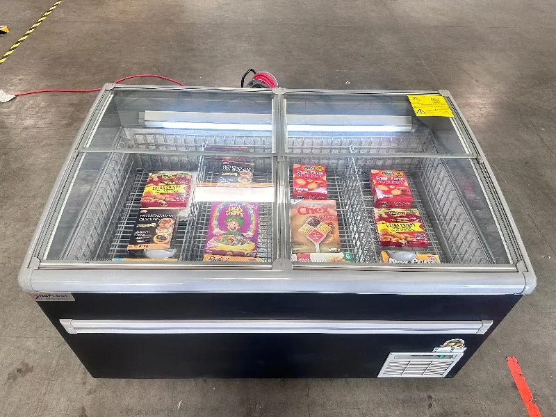 NAFCOOL - ZCD-L190. 68'' Glass Top Display Island Freezer