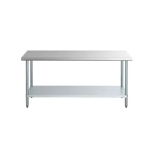 Omcan - 22063. Commercial 24 x 24 Stainless Steel Kitchen Work Table 700lbs Light Duty