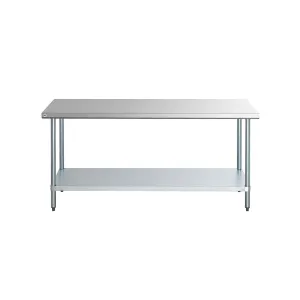 Omcan - 24196. Commercial 18 x 24 Stainless Steel Kitchen Work Table 390lbs Light Duty