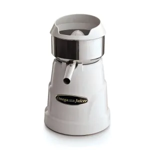 Omega - C-10W. Omega Single Speed Citrus Juicer. in White