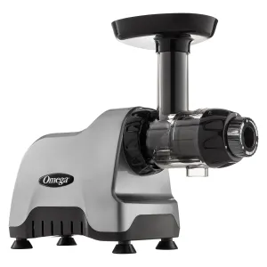 Omega - CNC80S. Omega Cold Press Masticating Juicer and Nutrition System. Compact Juicer with 3-Stage Auger. in Silver
