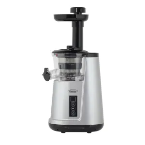 Omega - JC3000SV13. Omega Cold Press 365 Compact Masticating Vertical Juicer. 120W Low-Speed 3-Stage Auger. in Silver