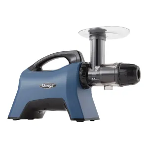 Omega - MM1500BL13. Omega Medical Medium BPA Free Slow Masticating Juicer with End Cap for Celery Extraction. 200W. in Blue