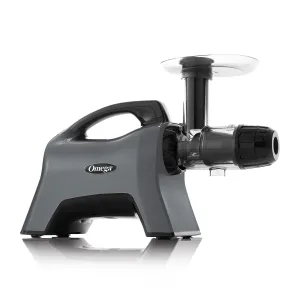 Omega - MM1500GY13. Omega Medical Medium BPA Free Slow Masticating Juicer with End Cap for Celery Extraction. 200W. in Gray