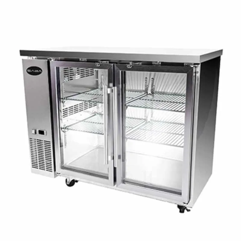 Saba - SBB-24-48GSS Commercial 48 Back Bar Refrigerator Cooler 11.8 cu. Ft