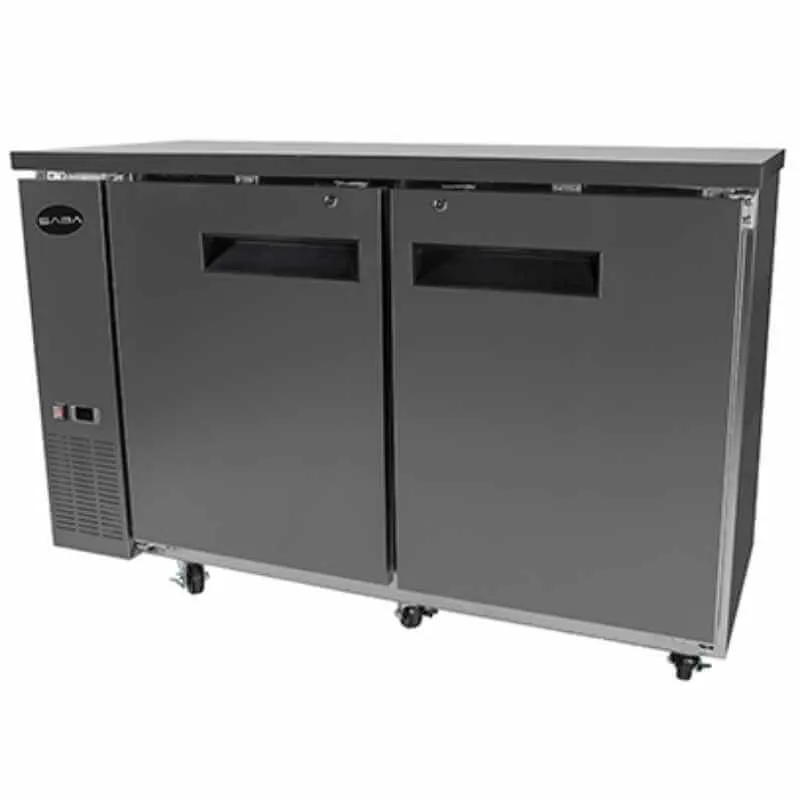 Saba - SBB-24-48SS Commercial 48 Back Bar Refrigerator Cooler 11.8 cu. Ft