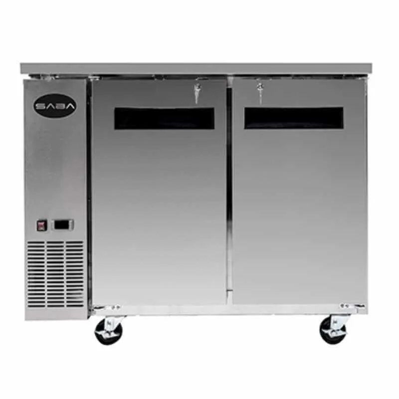 Saba - SBB-24-48SS Commercial 48 Back Bar Refrigerator Cooler 11.8 cu. Ft