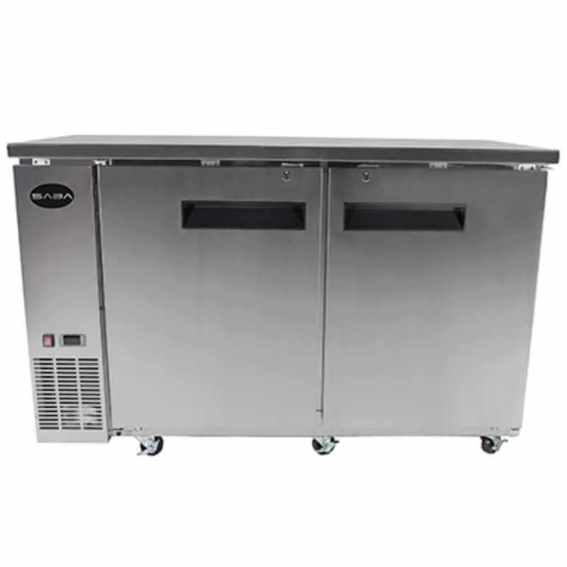 Saba - SBB-24-48SS Commercial 48 Back Bar Refrigerator Cooler 11.8 cu. Ft