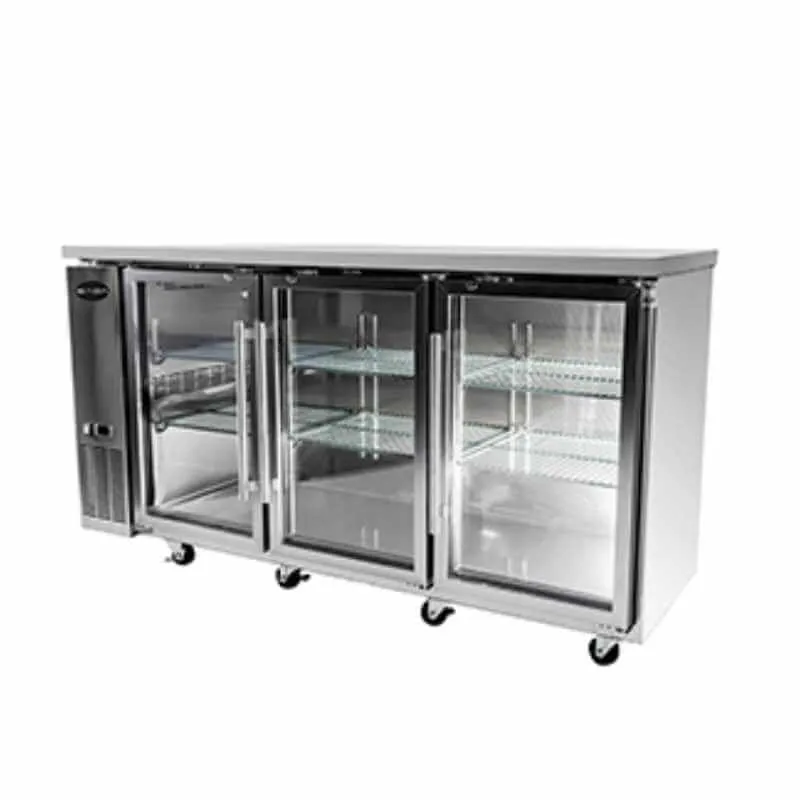 Saba - SBB-24-72GSS Commercial 72 Back Bar Refrigerator Cooler