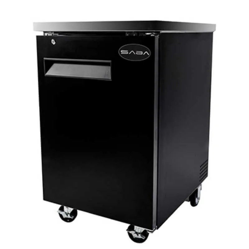 Saba - SBB-27-23B Commercial 23 Back Bar Refrigerator 6.5 cu. ft