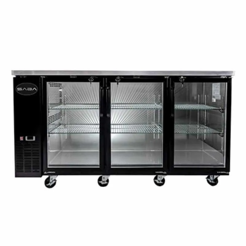 Saba - SBB-27-90G Commercial 90 Back Bar Refrigerator Cooler
