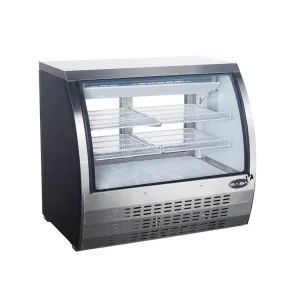 Saba - SCGG-47. Commercial 42 Curved Glass Deli Case Refrigerator 18 cu.ft.