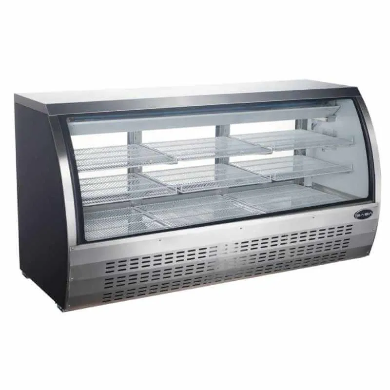 Saba - SCGG-82. Commercial 82 Deli Display Case Refrigerator Showcase 32 cu. ft.