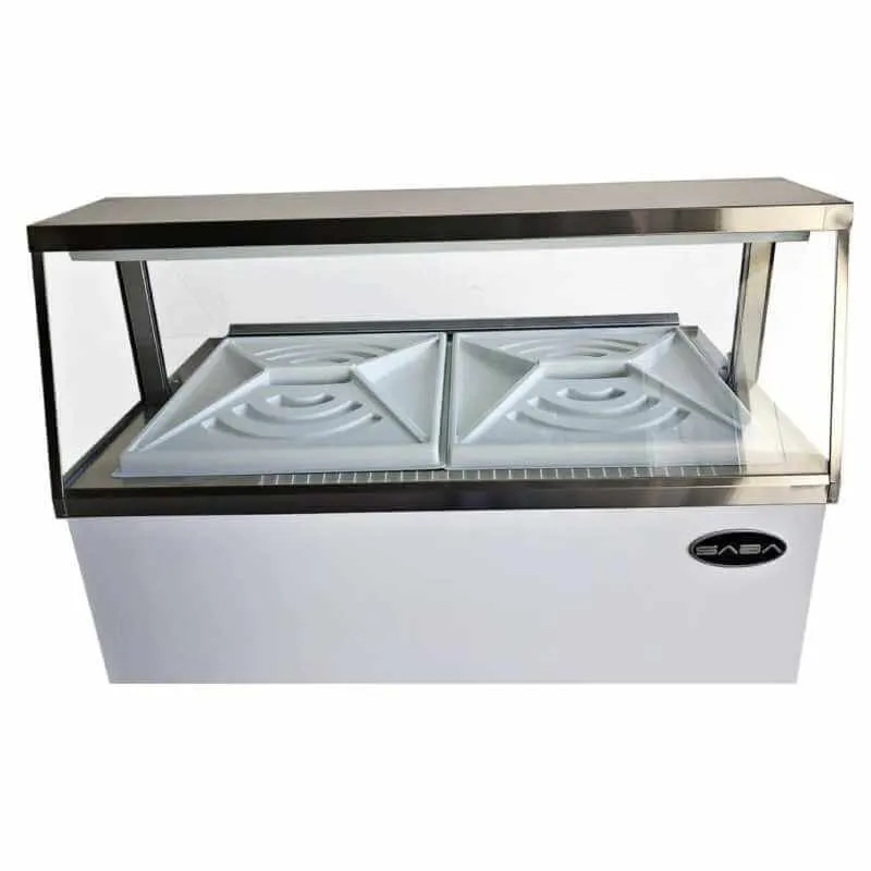 Saba - SDC-66. Commercial 66 Glass Door Ice Cream Dipping Chest Freezer Display