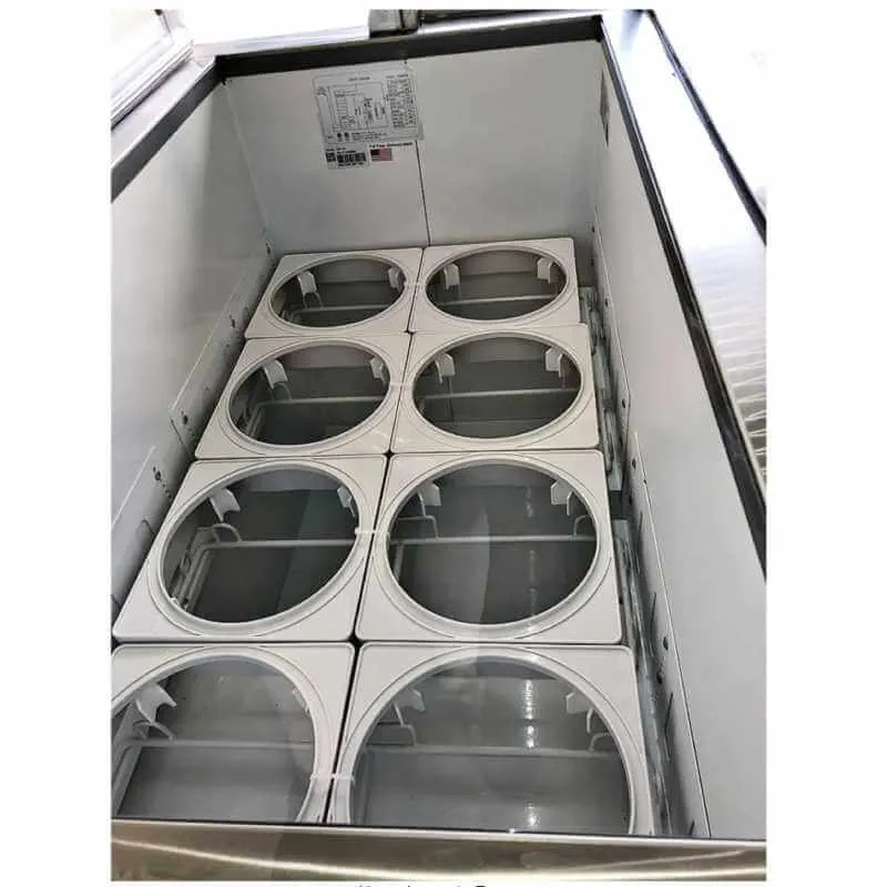 Saba - SDC-66. Commercial 66 Glass Door Ice Cream Dipping Chest Freezer Display