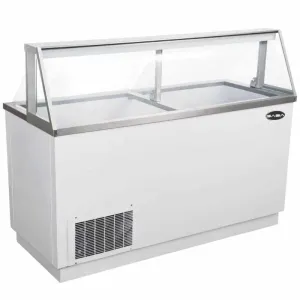 Saba - SDC-66. Commercial 66 Glass Door Ice Cream Dipping Chest Freezer Display