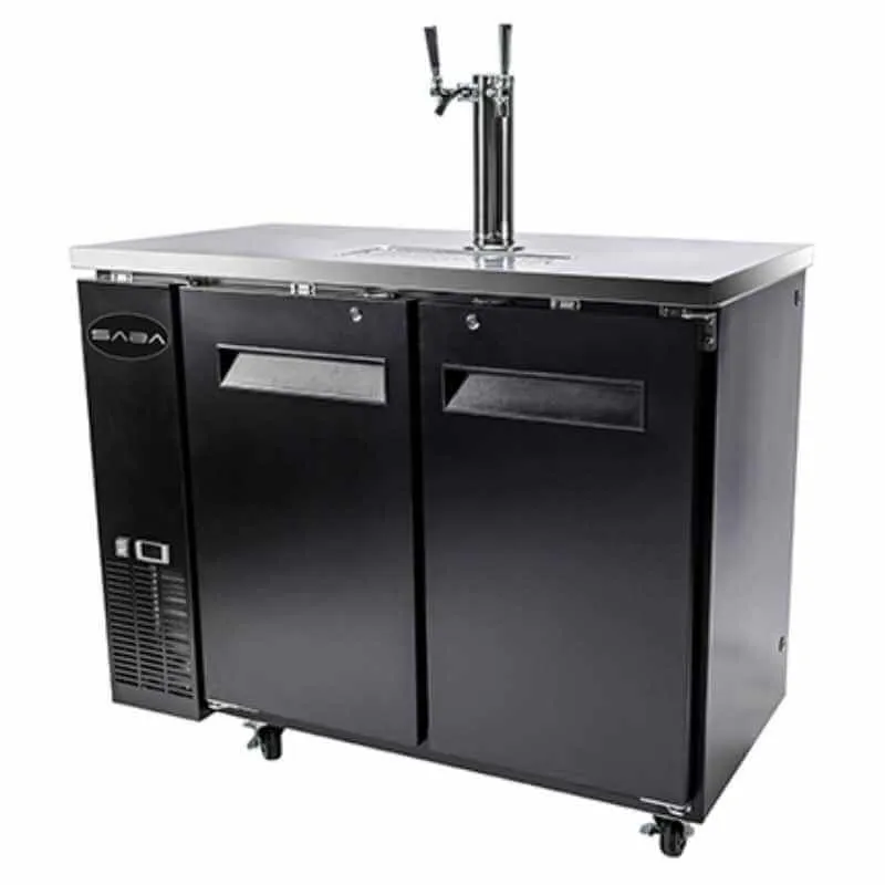 Saba - SDD-24-48 Commercial 48 Beer Dispenser Refrigerator (1) Double Tap